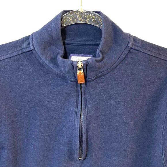 johnnie-O 1/4 Zip Pullover Sweatshirt Size S Blue Casual Preppy Coastal - Picture 2 of 9